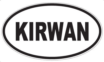 KIRWAN - Oval Magnet