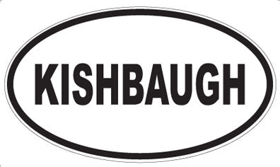 KISHBAUGH - Oval Magnet