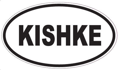 KISHKE - Oval Sticker