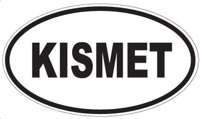KISMET - Oval Sticker