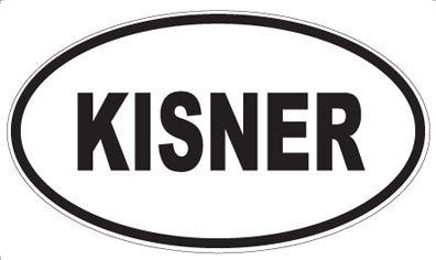 KISNER - Oval Magnet