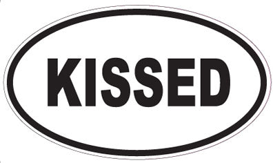 KISSED - Oval Sticker