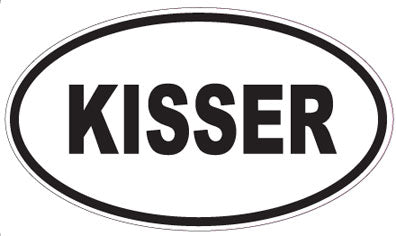 KISSER - Oval Sticker