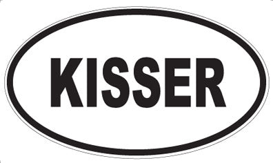 KISSER - Oval Magnet