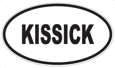 KISSICK - Oval Magnet
