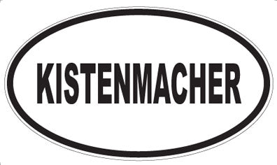 KISTENMACHER - Oval Magnet