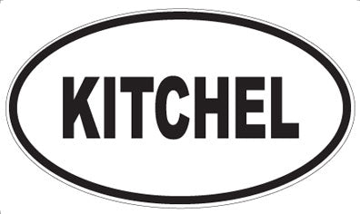 KITCHEL - Oval Magnet