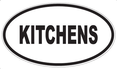 KITCHENS - Oval Magnet