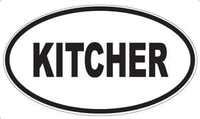 KITCHER - Oval Magnet