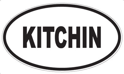 KITCHIN - Oval Magnet