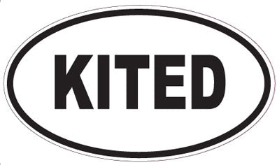 KITED - Oval Sticker