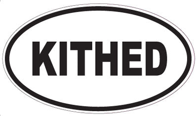KITHED - Oval Sticker