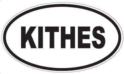 KITHES - Oval Sticker