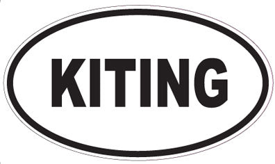 KITING - Oval Sticker