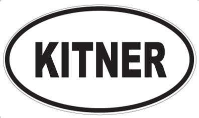 KITNER - Oval Magnet