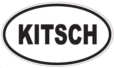 KITSCH - Oval Sticker