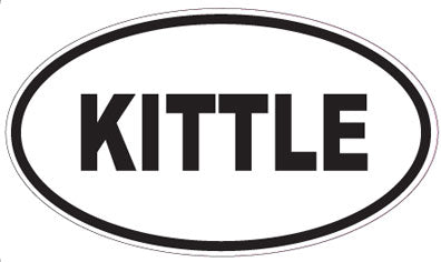 KITTLE - Oval Sticker