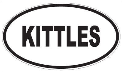 KITTLES - Oval Magnet