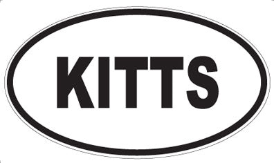 KITTS - Oval Magnet