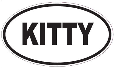 KITTY - Oval Magnet
