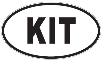 KIT - 3 Letter Initials Oval Magnet