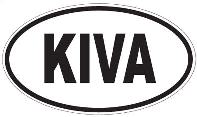 KIVA - Oval Sticker