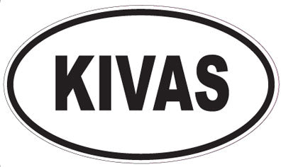 KIVAS - Oval Sticker