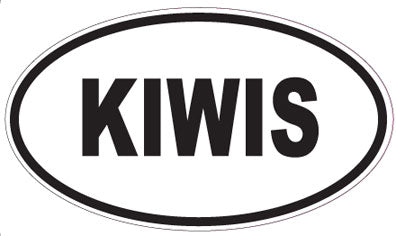 KIWIS - Oval Sticker