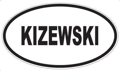 KIZEWSKI - Oval Magnet