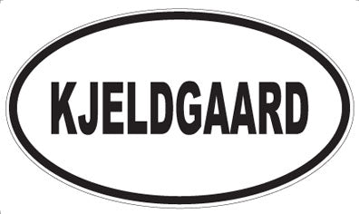 KJELDGAARD - Oval Magnet