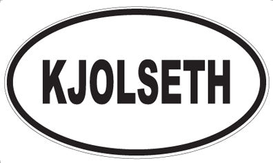 KJOLSETH - Oval Magnet
