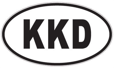 KKD - 3 Letter Initials Oval Magnet