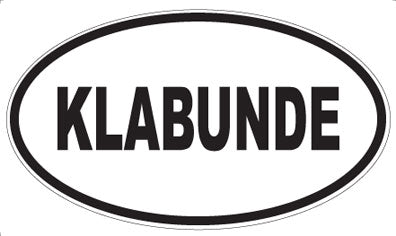 KLABUNDE - Oval Magnet