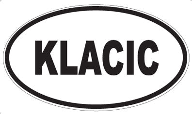 KLACIC - Oval Magnet