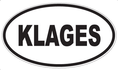 KLAGES - Oval Magnet