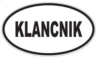 KLANCNIK - Oval Magnet