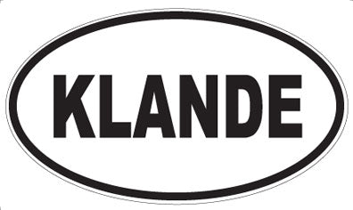 KLANDE - Oval Magnet