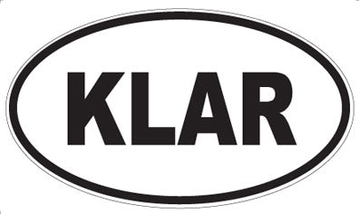 KLAR - Oval Magnet