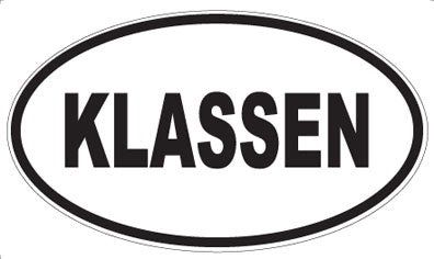 KLASSEN - Oval Magnet