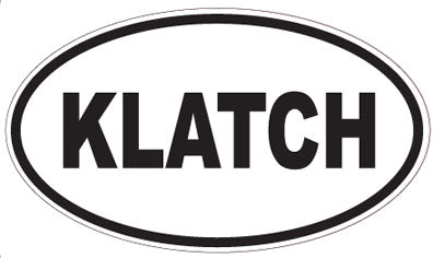 KLATCH - Oval Sticker