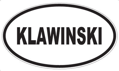 KLAWINSKI - Oval Magnet