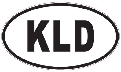 KLD - 3 Letter Initials Oval Magnet