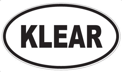 KLEAR - Oval Magnet