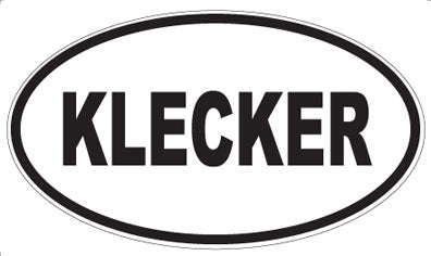 KLECKER - Oval Magnet