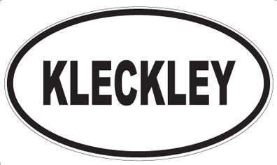 KLECKLEY - Oval Magnet