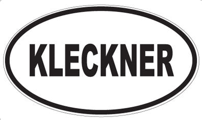 KLECKNER - Oval Magnet
