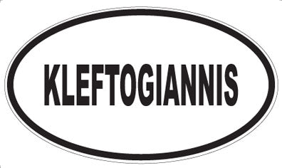 KLEFTOGIANNIS - Oval Magnet