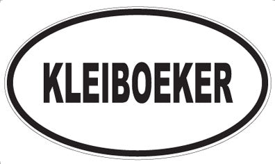 KLEIBOEKER - Oval Magnet