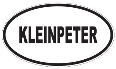 KLEINPETER - Oval Magnet