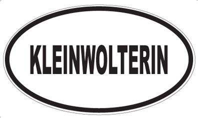 KLEINWOLTERIN - Oval Magnet